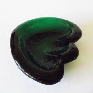 Blenko Glass Bear Paw Freeform Ashtray Vintage